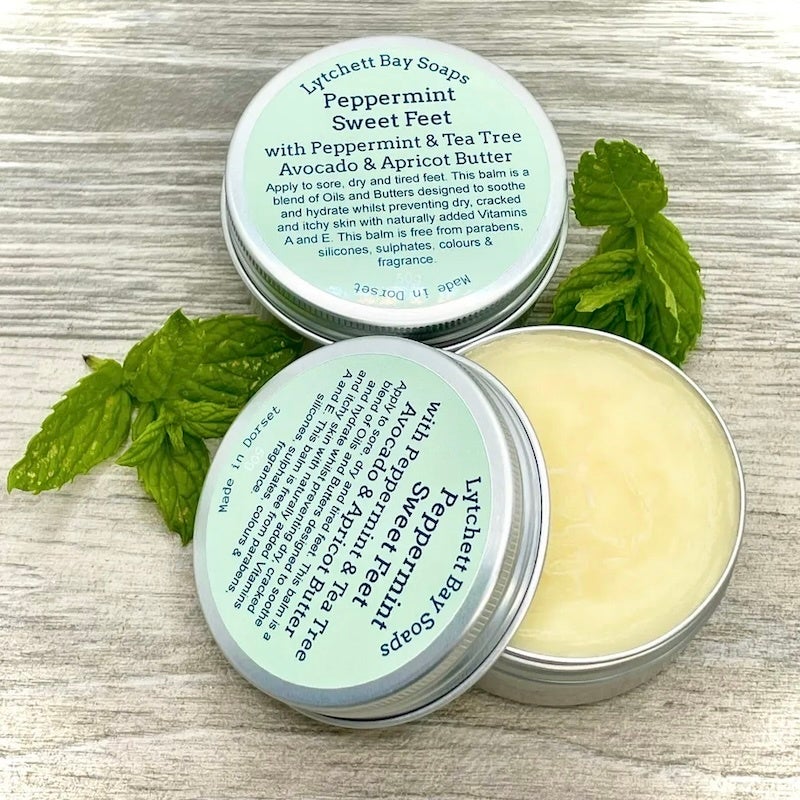 Peppermint Sweet Feet natural foot balm FOLDE Dorset